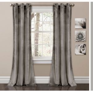 NWT Half Moon Prima Velvet Curtains